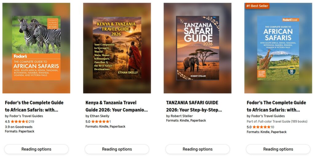 Tanzania Safari Books