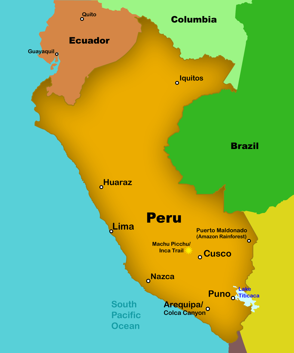Lima On World Map