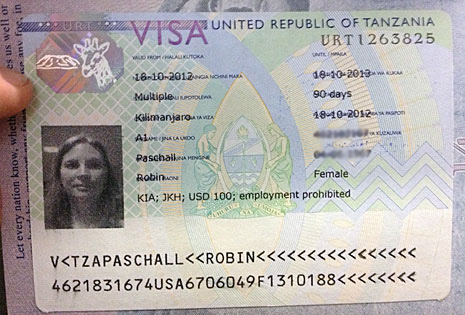 Tanzania Visa - AWR